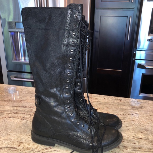 Lucky Brand Shoes - Lucky brand black tall combat boots